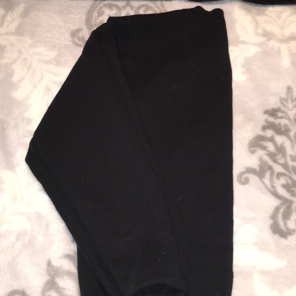 plain black HANES crewneck